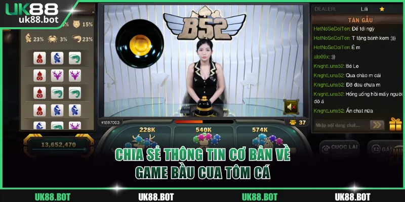 Chia sẻ thông tin cơ bản về game Bầu Cua Tôm Cá